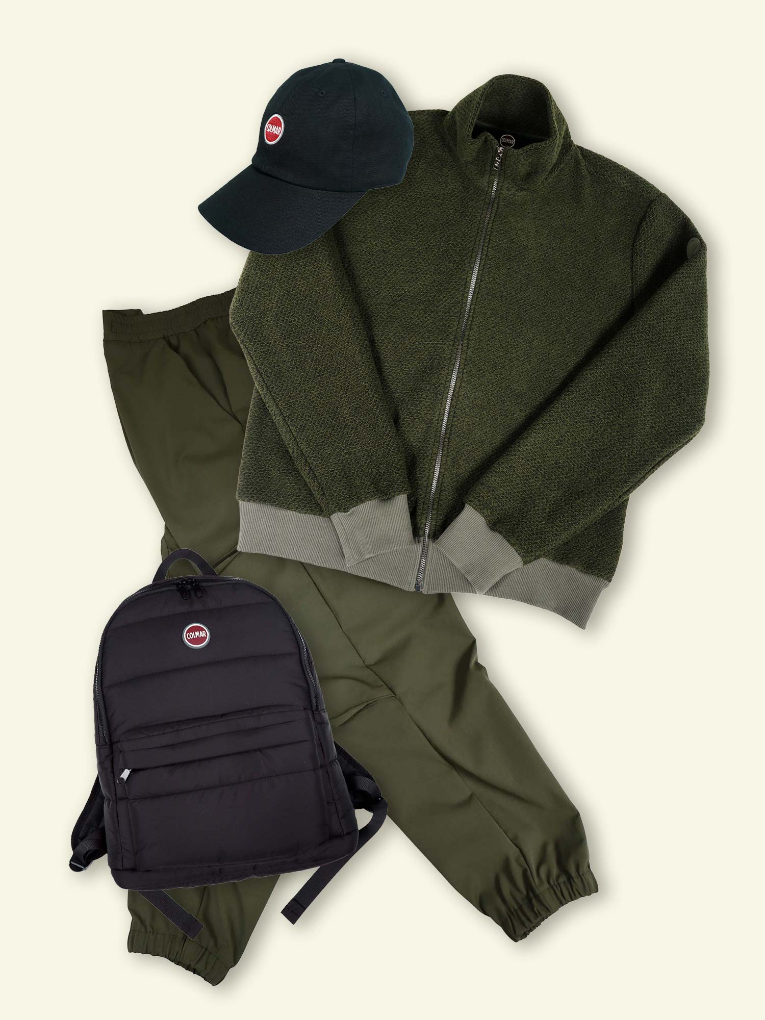 ”COLMAR UOMO” ブラックで締める、カーキの秋。