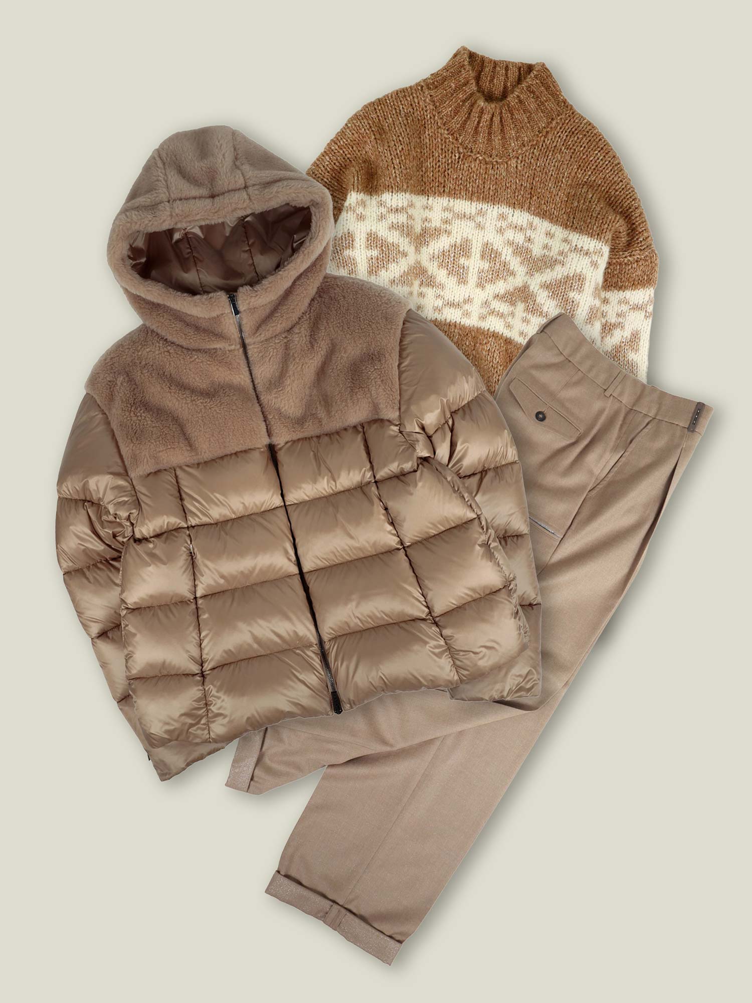 濃密なブラウンが魅せる冬のラグジュアリーエレガンス。